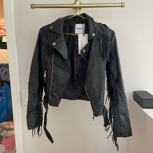 Fringe Leather Jacket